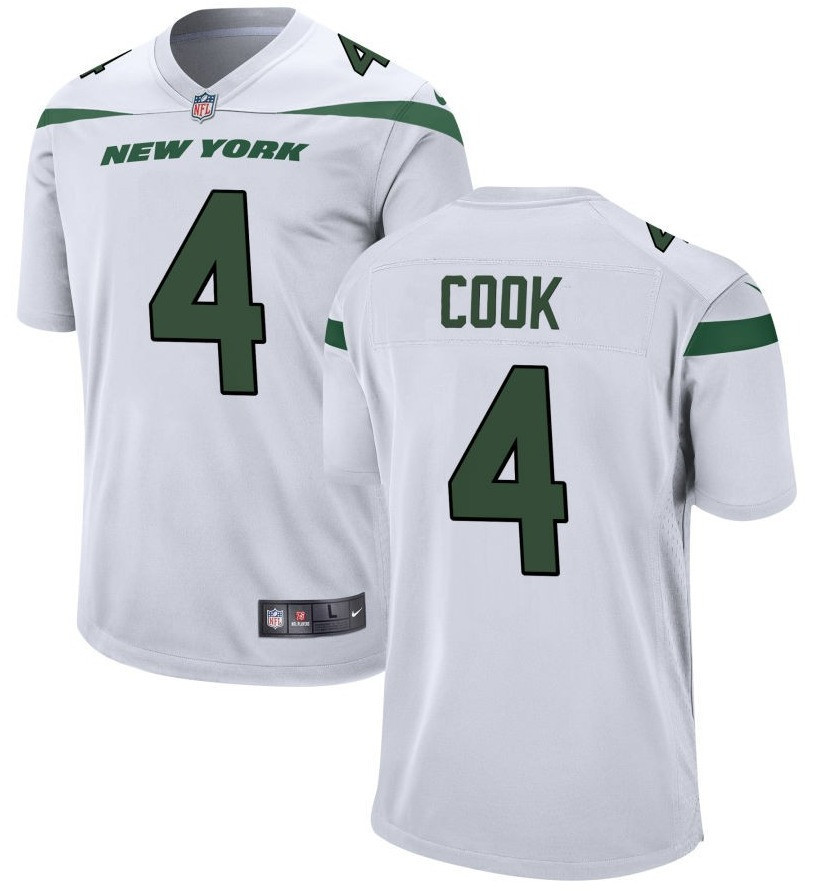 Dalvin Cook New York Jets White Jersey - All Stitched