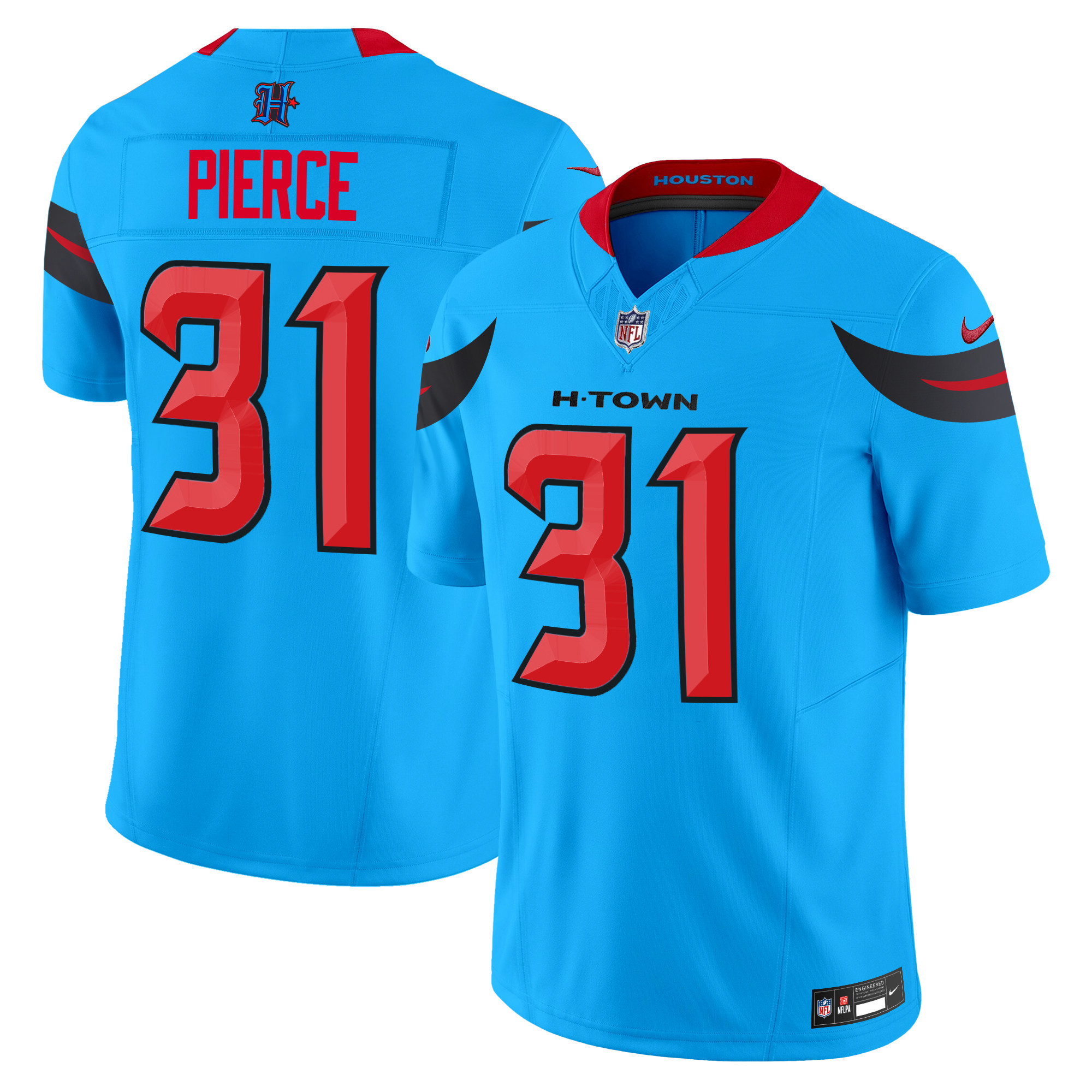 Dameon Pierce Men's Houston Texans 2024 Vapor Limited Blue Jersey - All Stitched 