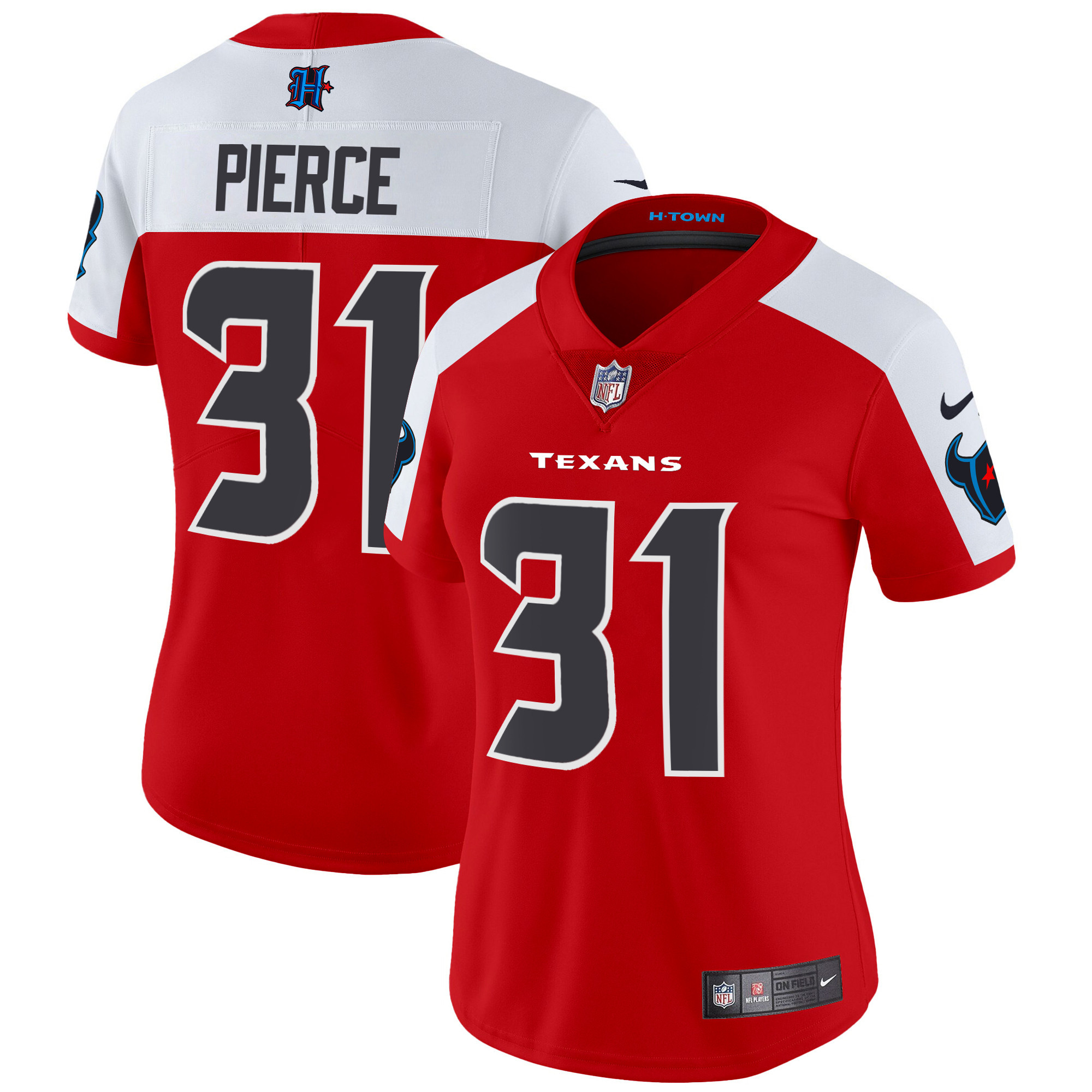 Dameon Pierce Women's Houston Texans 2024 Vapor Limited Red Alternate Jersey - All Stitched 
