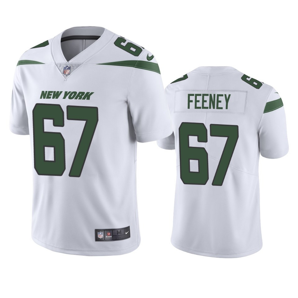 Dan Feeney 67 New York Jets White Vapor Limited Stitched Jersey