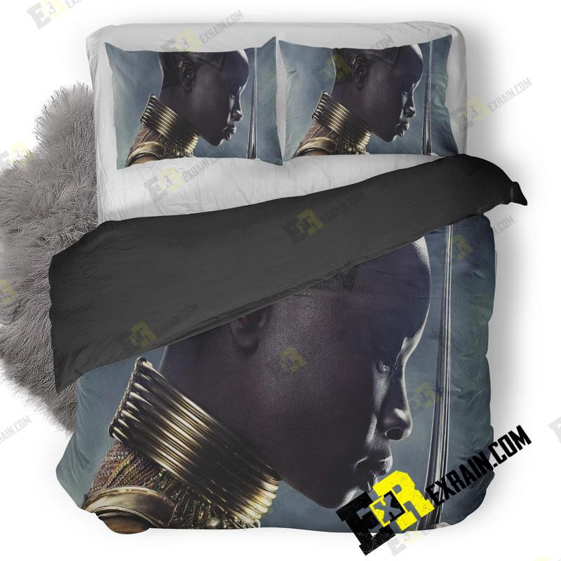 Danai Gurira In Black Panther Poster 5K Oo 3D Customized Duvet Cover Bedding Set