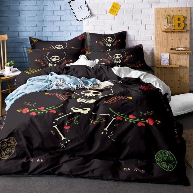 Dancing Bones Duvet Cover Bedding Set