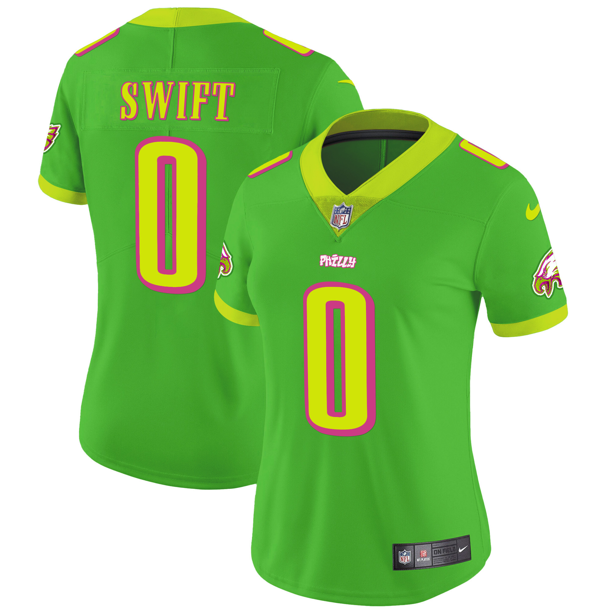 D'Andre Swift Philadelphia Eagles City Edition Vapor Jersey - All Stitched