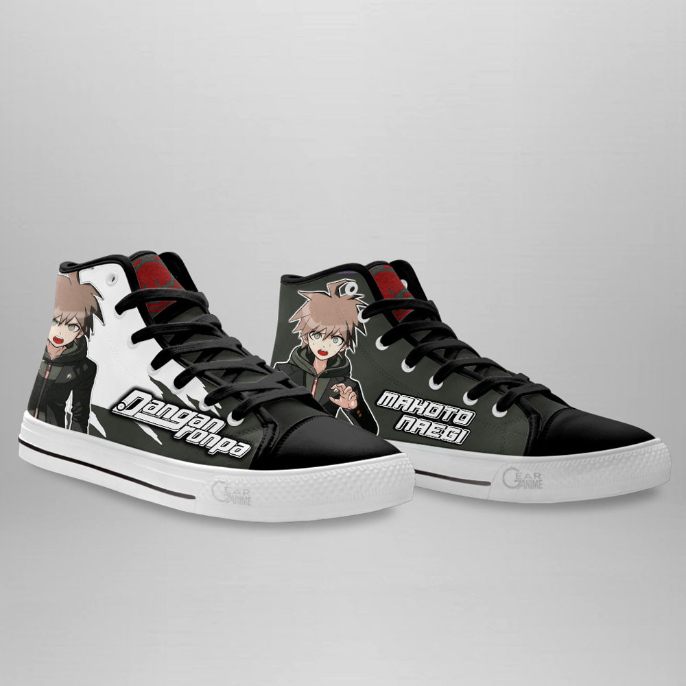 Danganronpa Makoto Naegi Custom Anime High Top Shoes