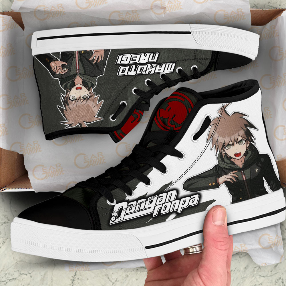 Danganronpa Makoto Naegi Custom Anime High Top Shoes