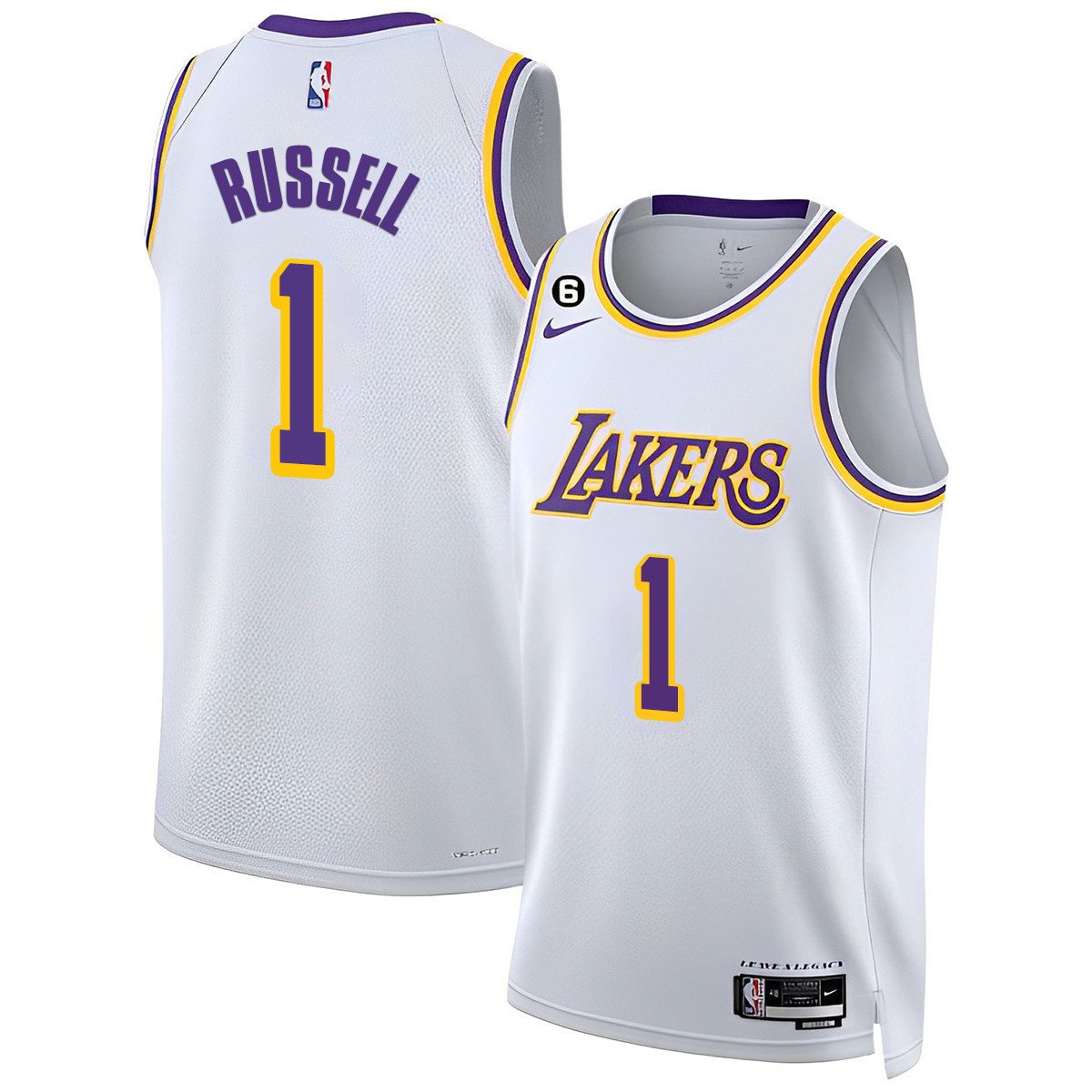 D'Angelo Russell Men's Los Angeles Lakers 2023 Collection Association Jersey - All Stitched