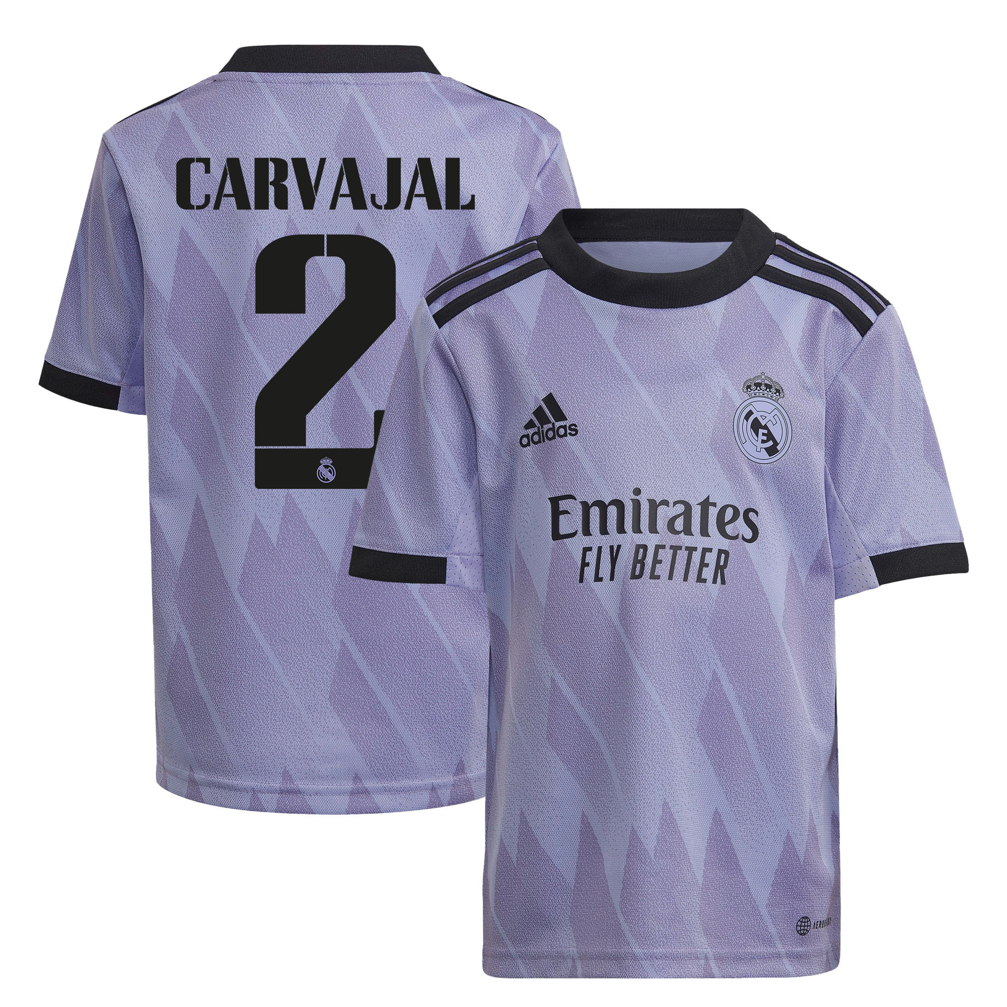 Dani Carvajal 2 Real Madrid 2022/23 Away  Soccer Jersey – Purple