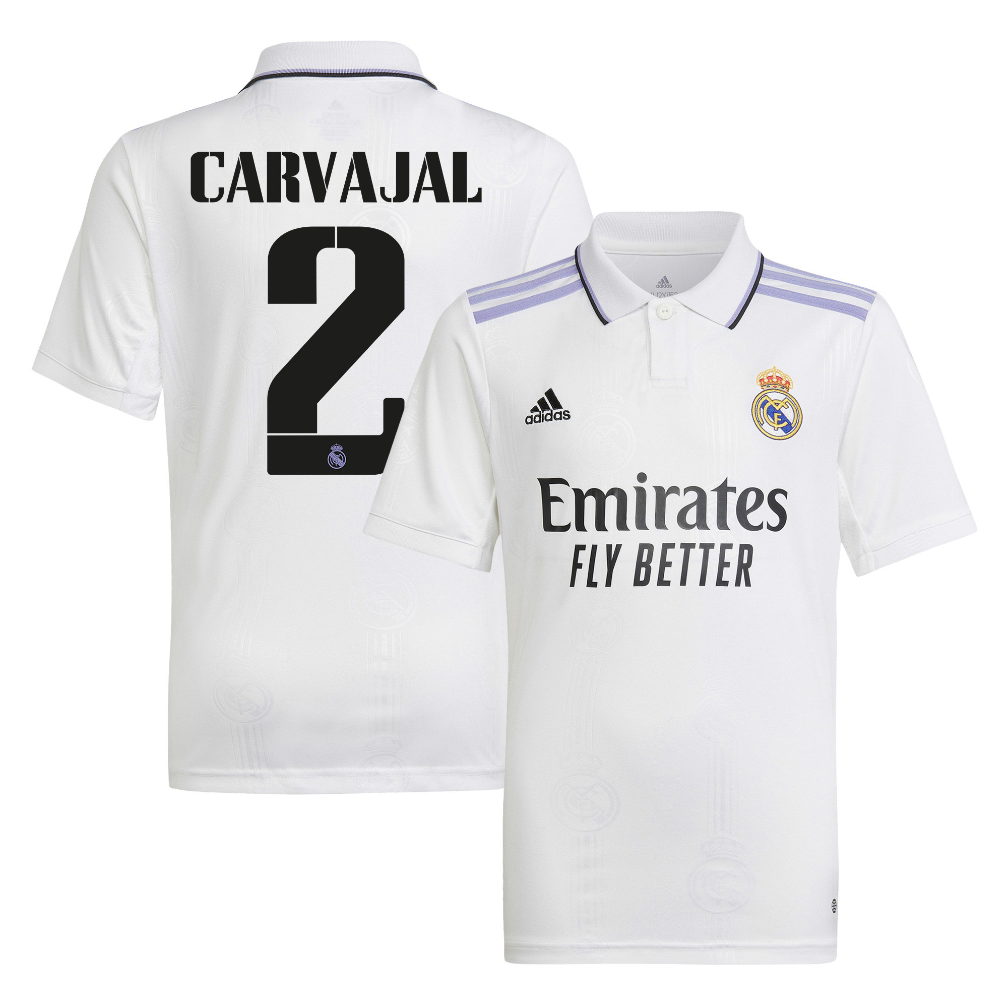 Dani Carvajal 2 Real Madrid 2022/23 Home  Soccer Jersey – White