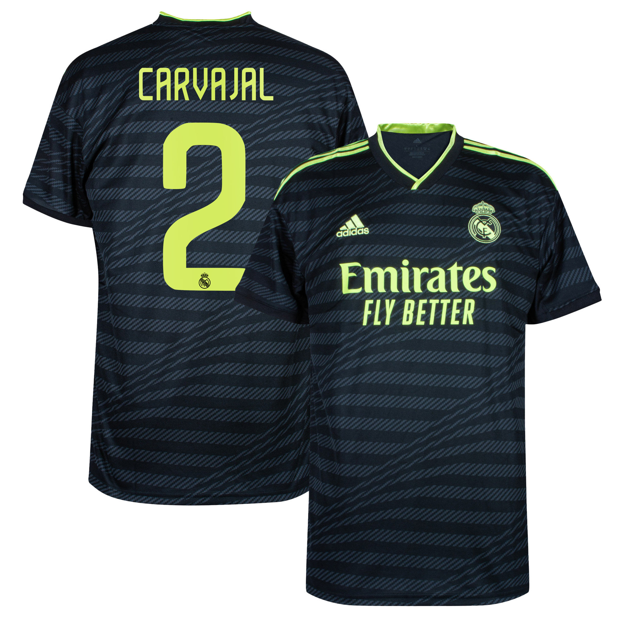 Dani Carvajal 2 Real Madrid 2022/23 Third Men Soccer Jersey – Black