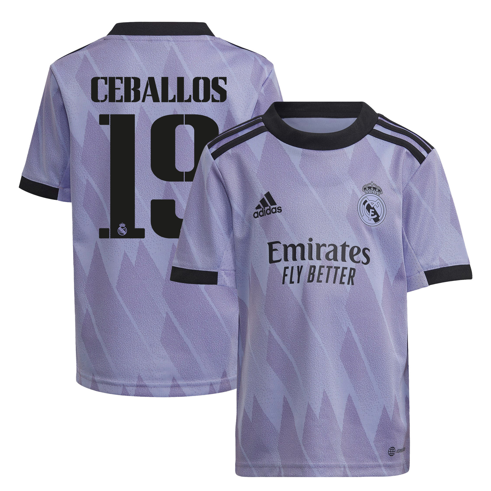 Dani Ceballos 19 Real Madrid 2022/23 Away  Soccer Jersey – Purple