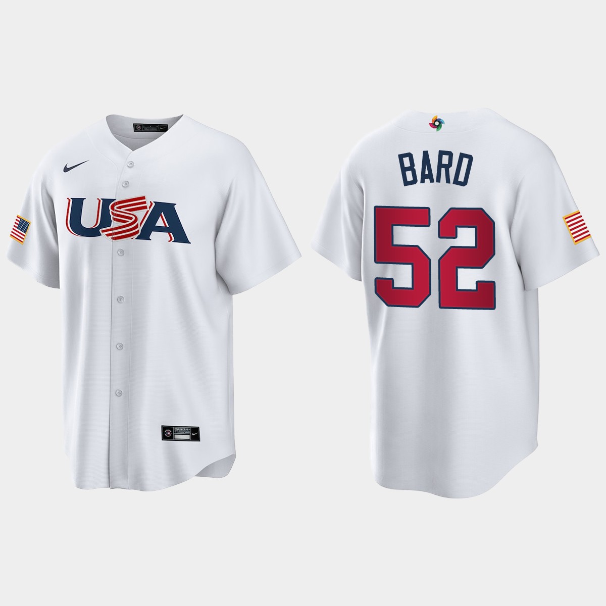 Daniel Bard Colorado Rockies 2023 World Classic USA Jersey - White
