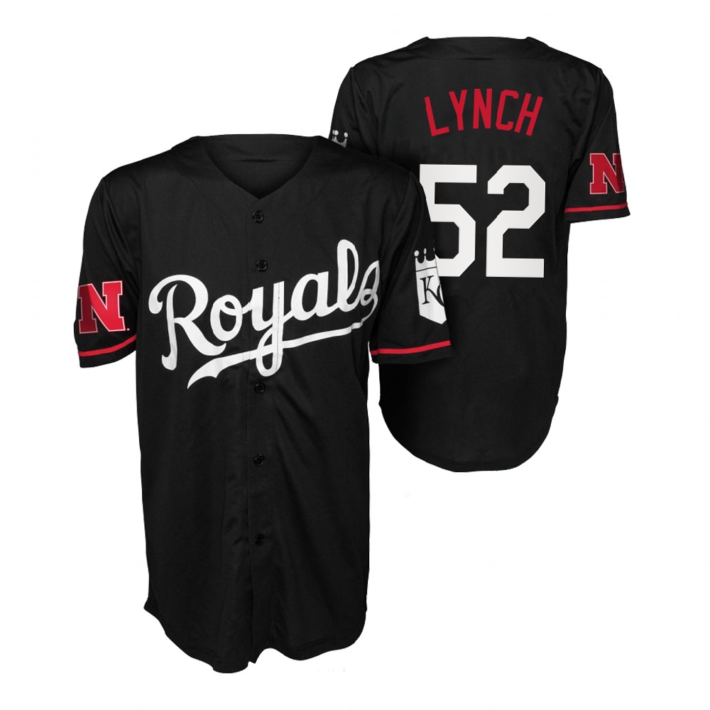 Daniel Lynch Kansas City Royals Huskers Night Jersey - Black