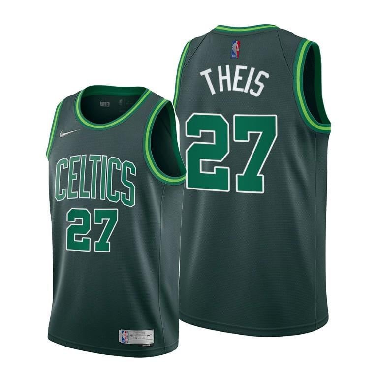 Daniel Theis 27 Boston Celtics 2022 Earned Edition Green Jersey Diamond Badge – Men Jersey