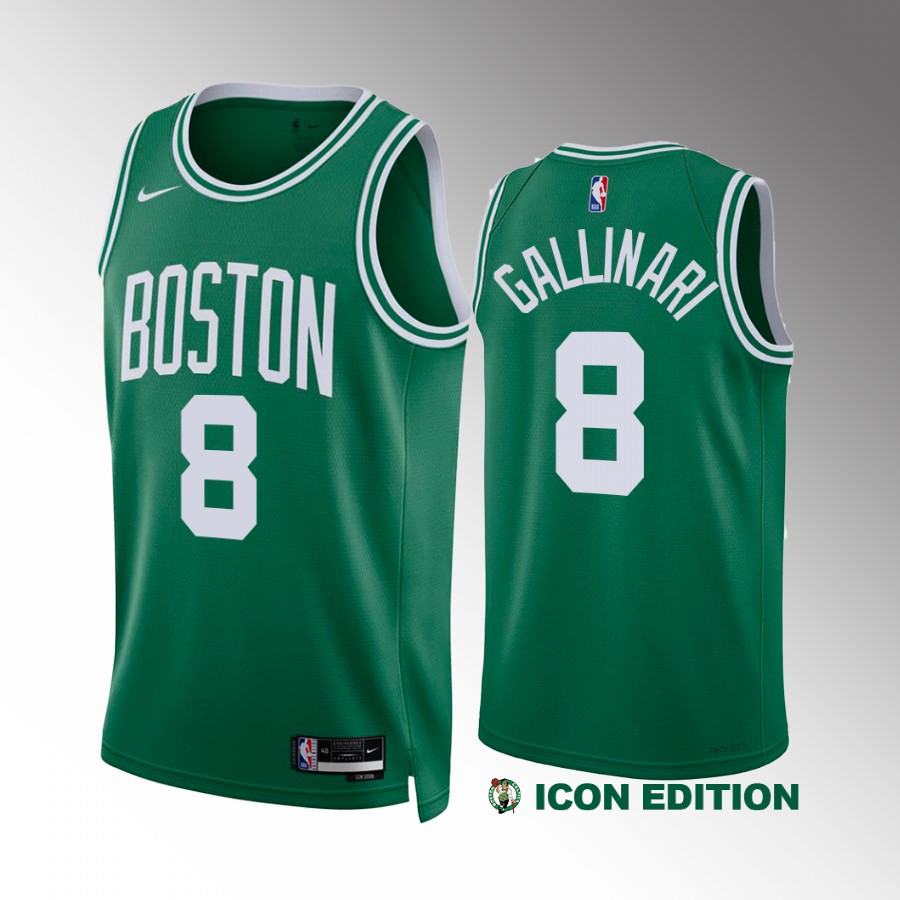 Danilo Gallinari 2022-23 Boston Celtics Green #8 Icon Edition Jersey Swingman