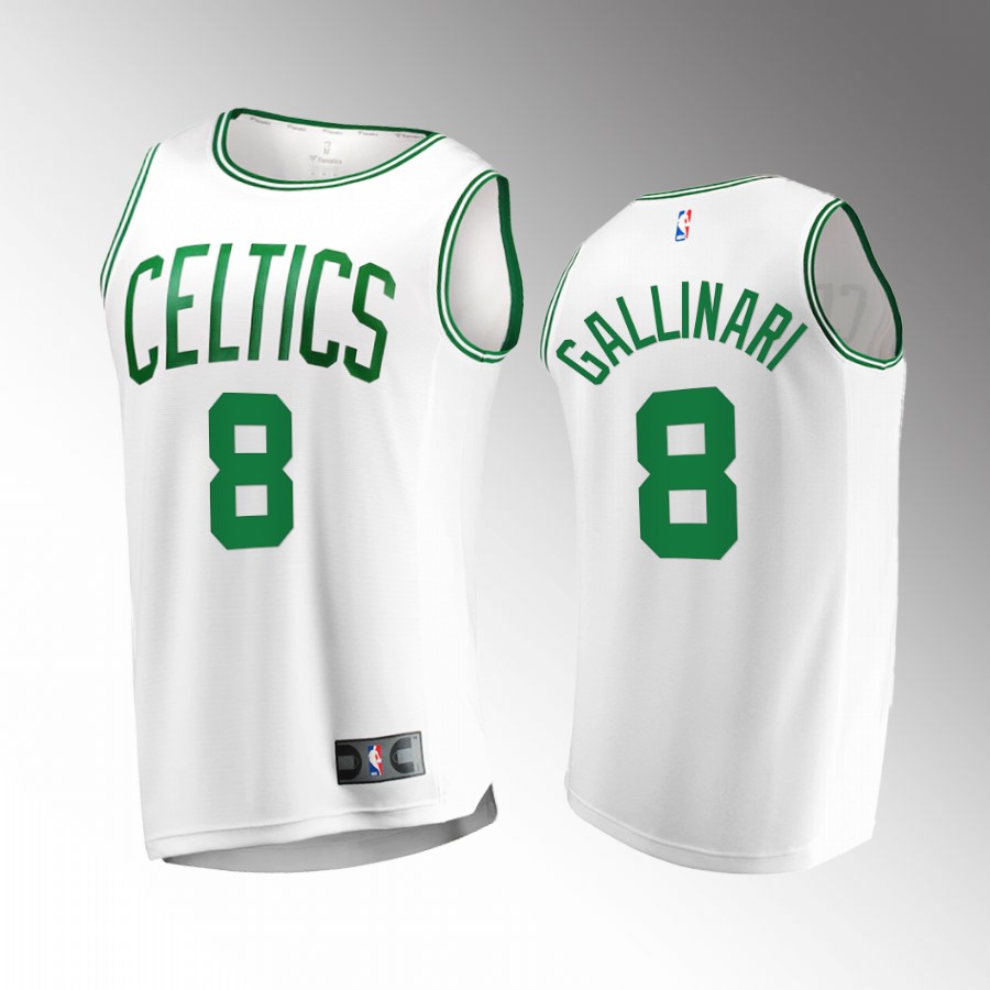 Danilo Gallinari Celtics #8 White Jersey Fast Break 2022-23 Association