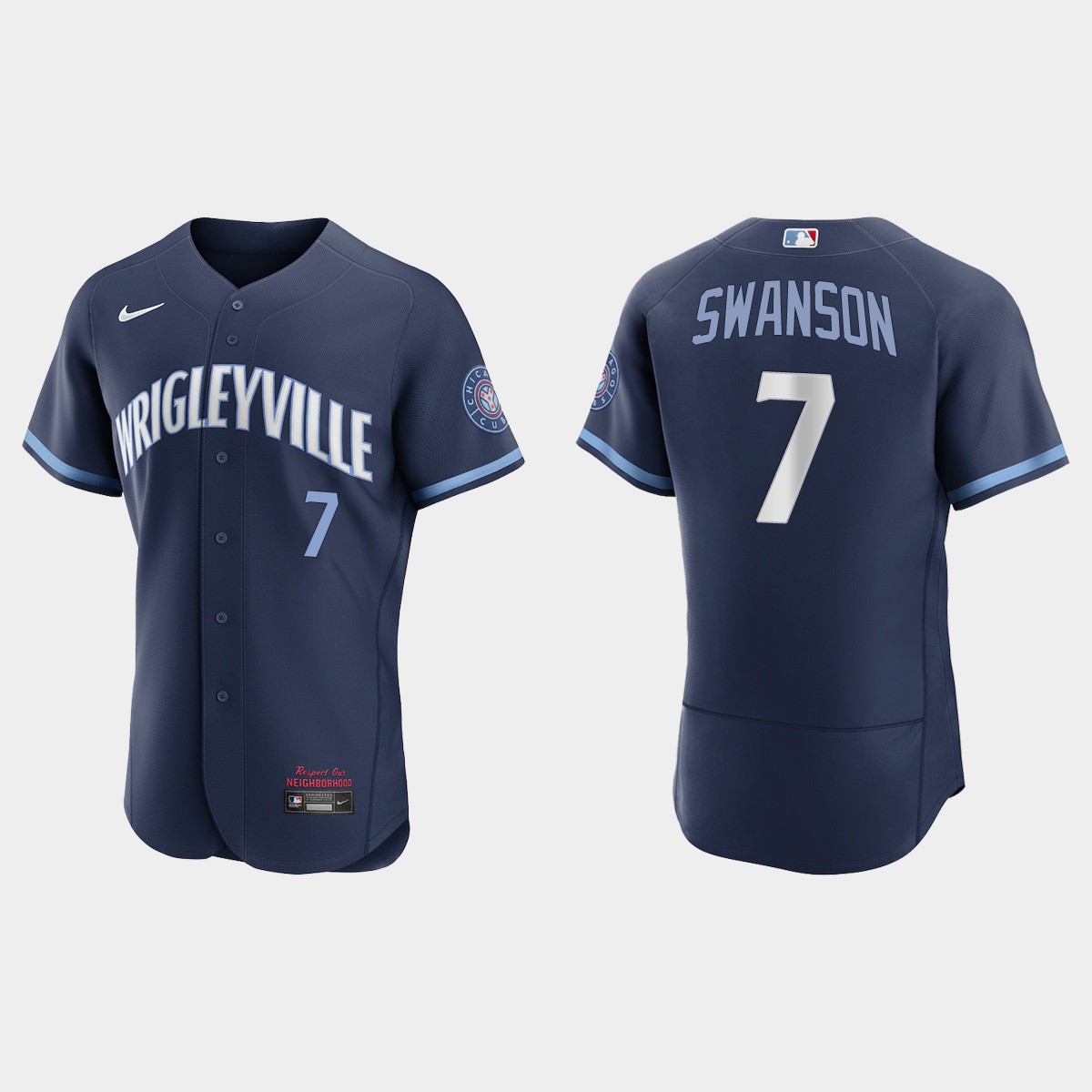 Dansby Swanson Chicago Cubs City Connect Jersey - Navy