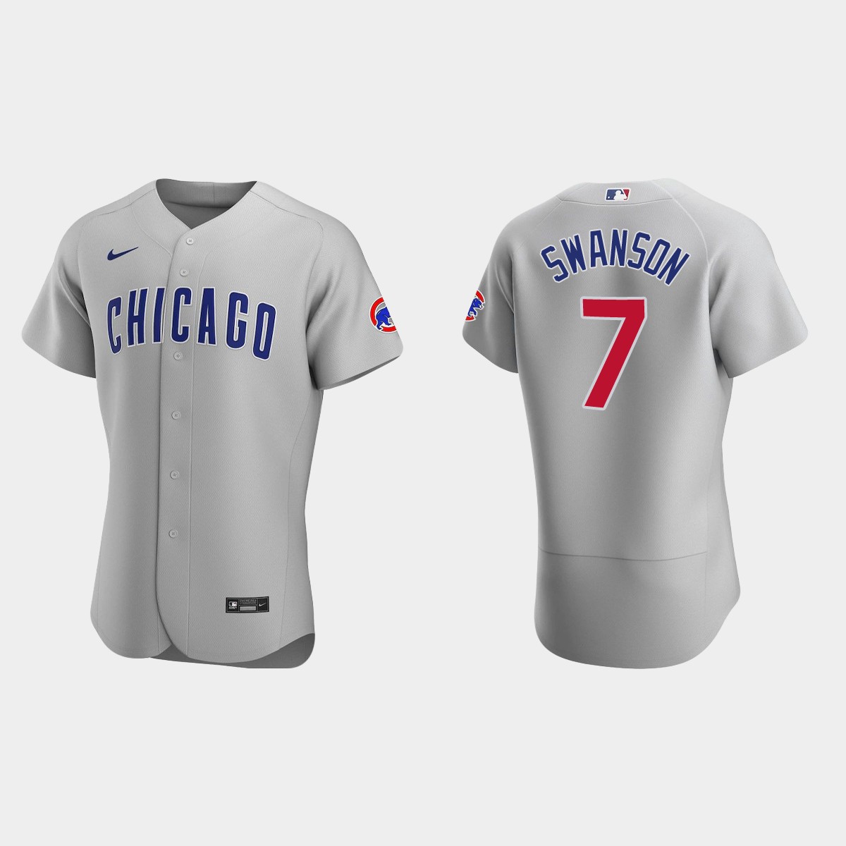 Dansby Swanson Chicago Cubs Road Jersey - Gray
