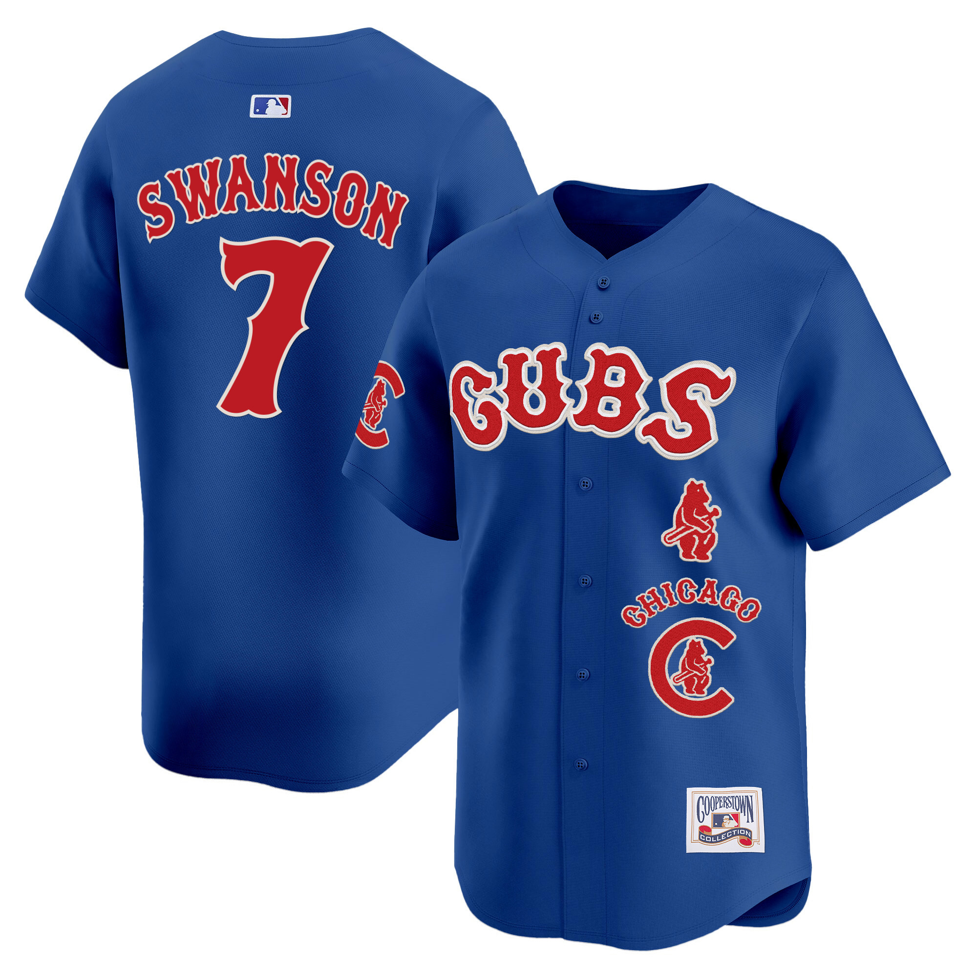 Dansby Swanson Men's Chicago Cubs Special Vapor Premier Limited Royal Jersey - All Stitched