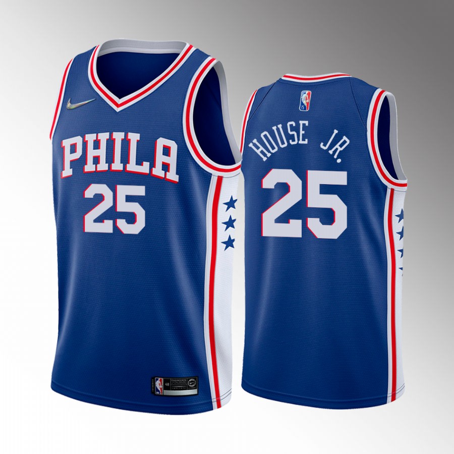 Danuel House Jr. #25 Philadelphia 76ers 2022 Icon Edition Blue Jersey