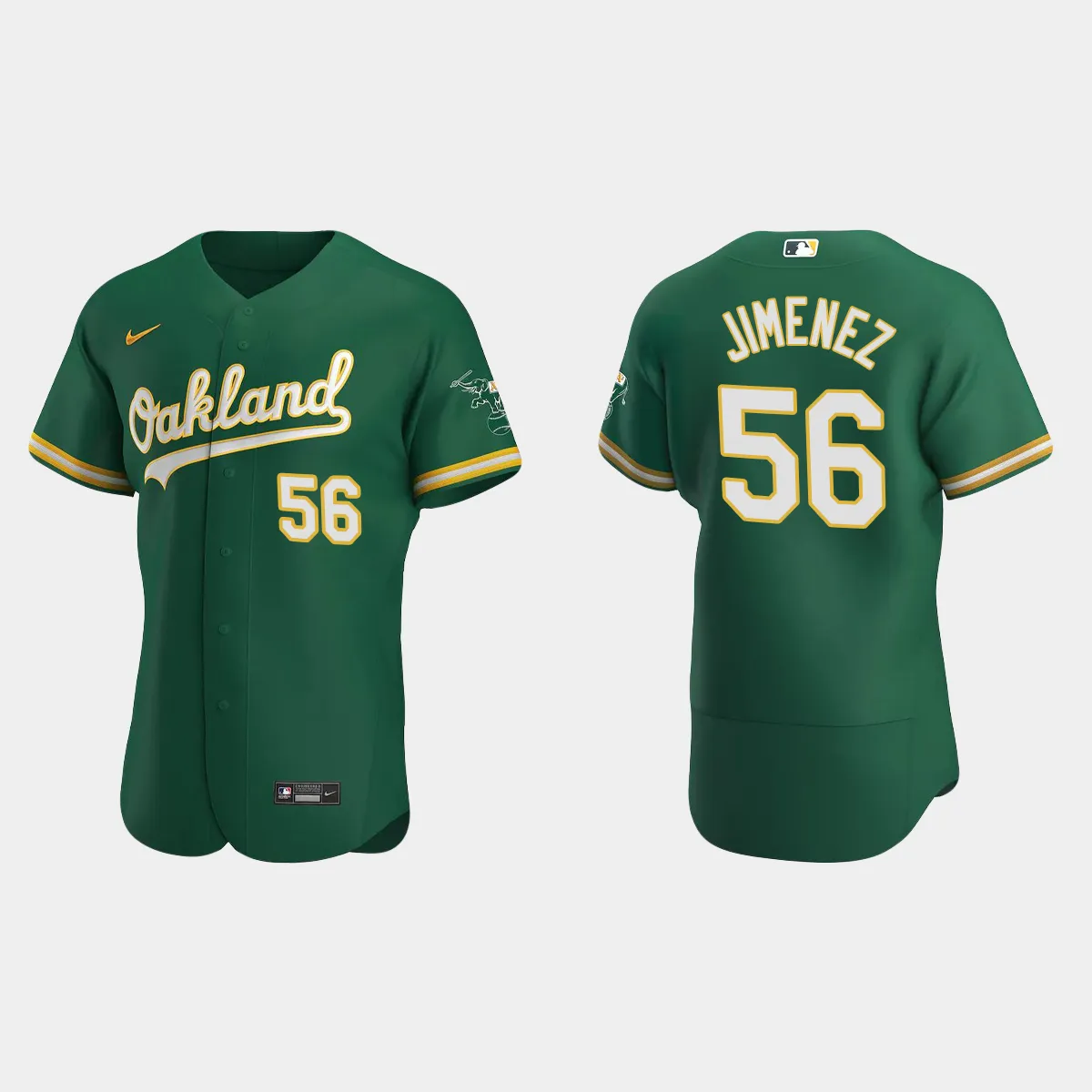 Dany Jimenez Oakland Athletics Alternate Jersey - Kelly Green