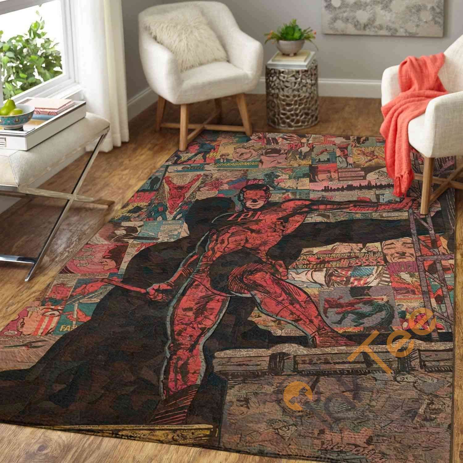 Daredevil Comic Area Rectangle Rug