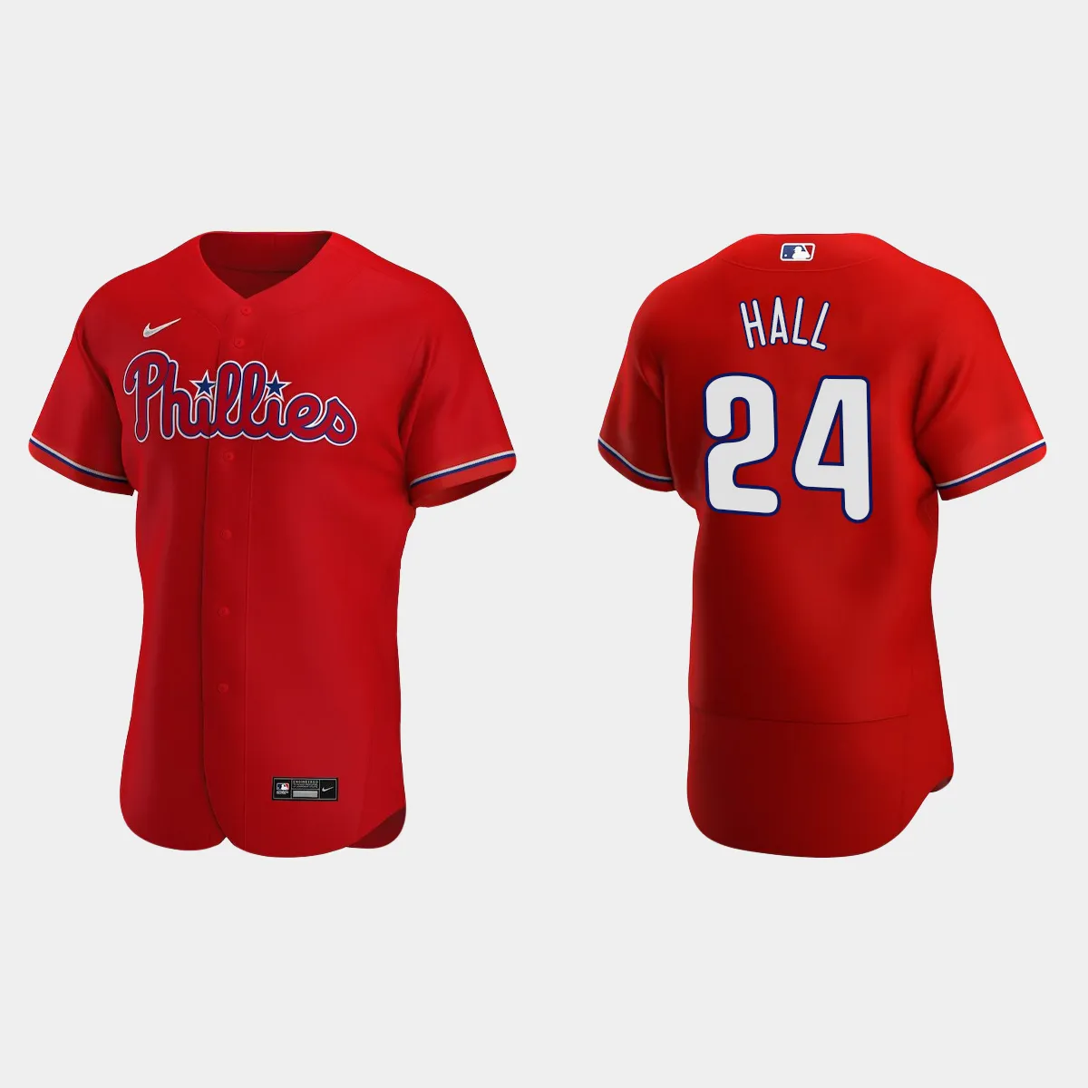 Darick Hall Philadelphia Phillies Alternate Jersey - Red