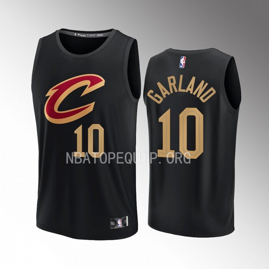 Darius Garland Cavaliers #10 Black Jersey Fast Break Fast Break 2022-23 Statement