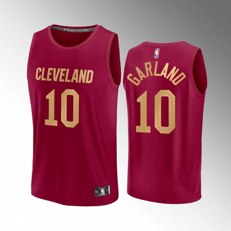 Darius Garland Cavaliers #10 Wine Jersey Fast Break Fast Break 2022-23 Icon