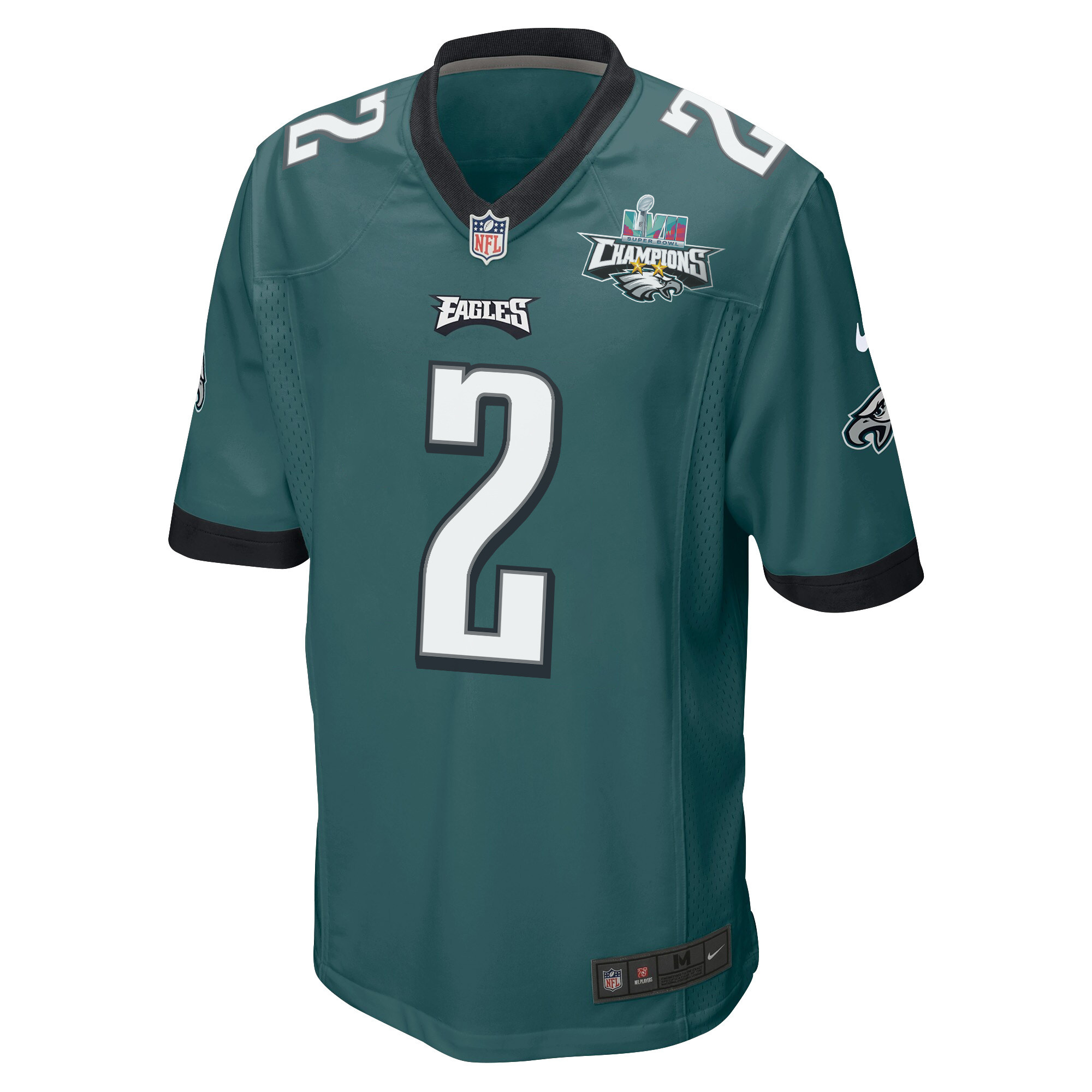 Darius Slay 2 Philadelphia Eagles Super Bowl LVII Champions 2 Stars Men Game Stitched Jersey – Midnight Green