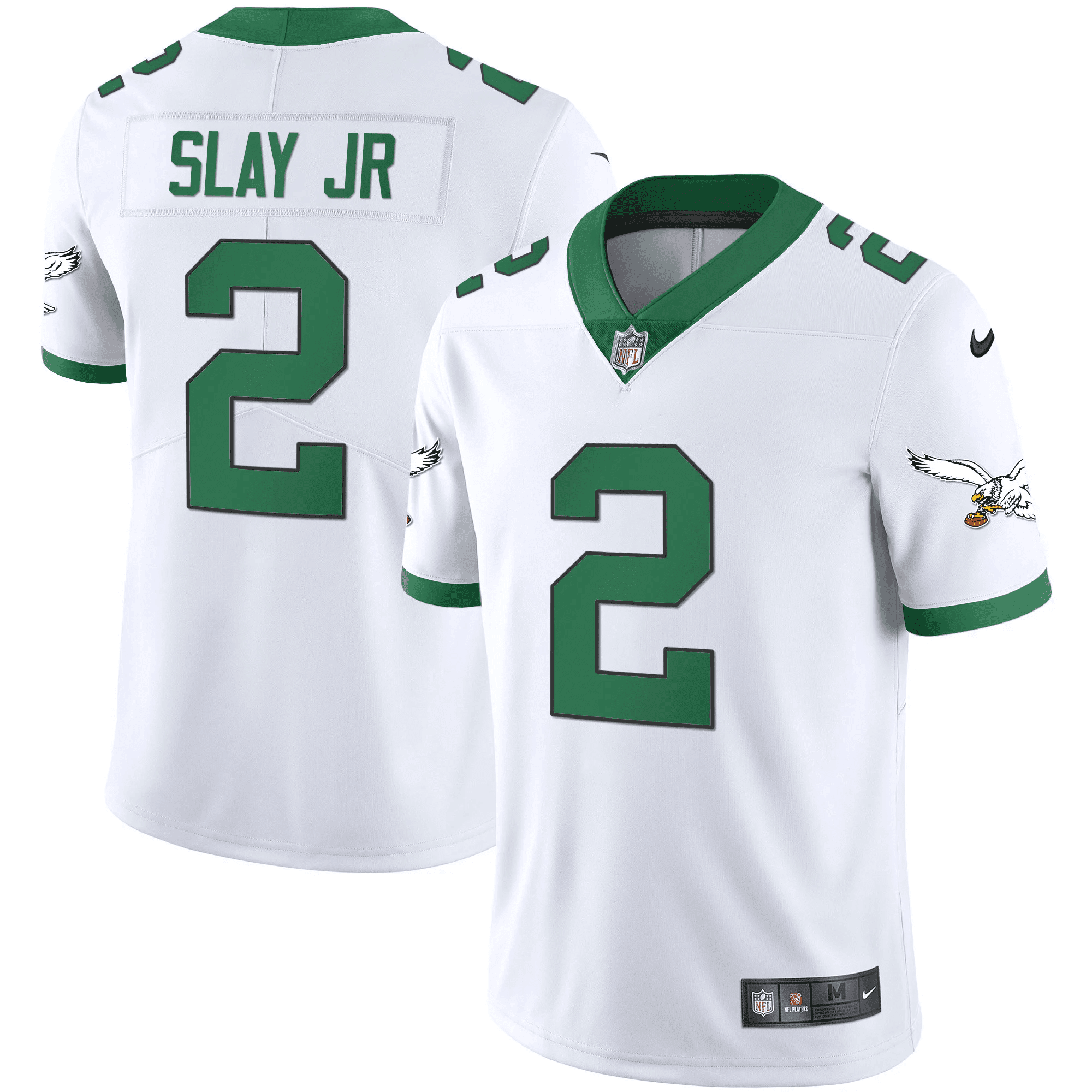 Darius Slay Jr. Men's Philadelphia Eagles Gold & Kelly Vapor Kelly White Jersey - All Stitched