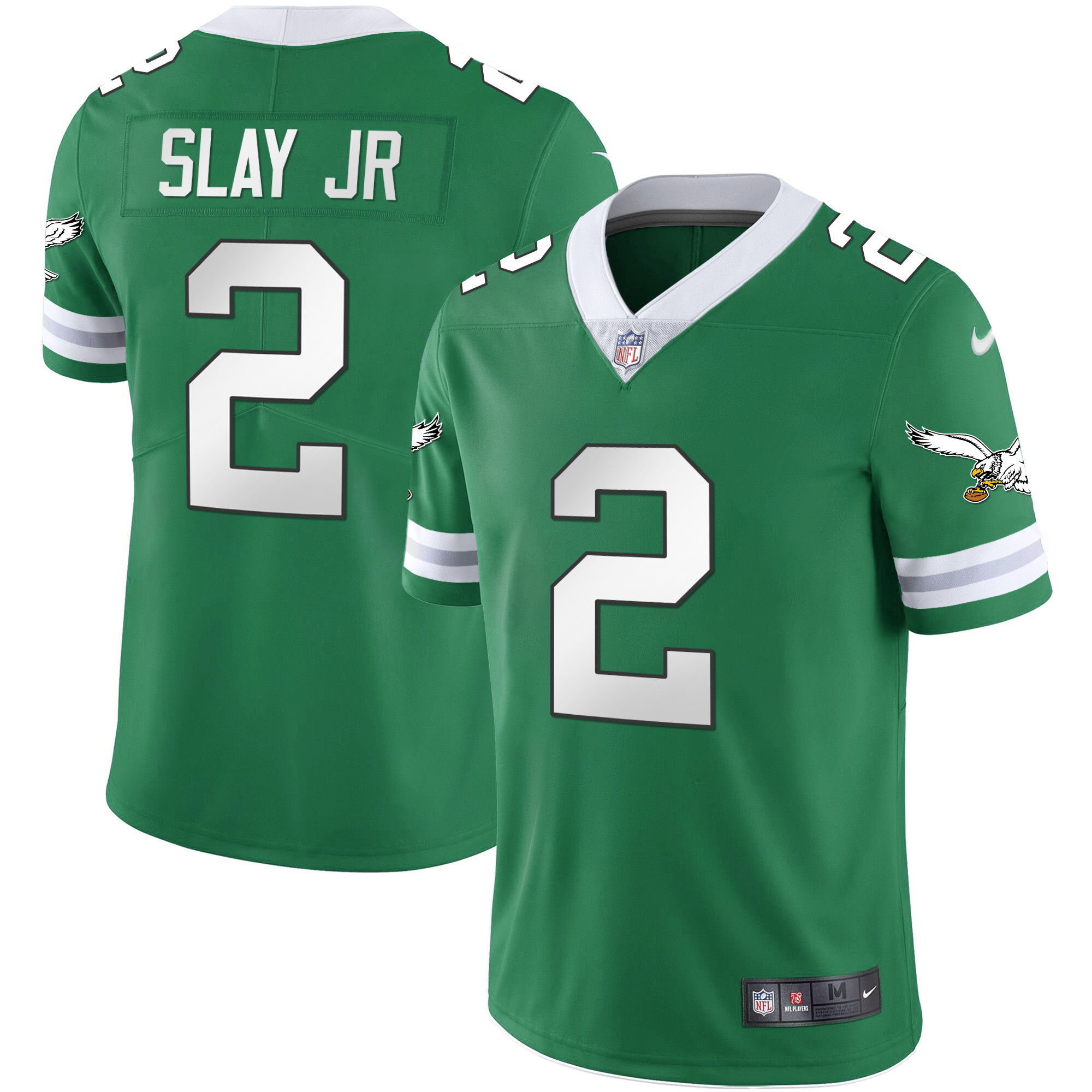 Darius Slay Jr. Men's Philadelphia Eagles Gold & Kelly Vapor Throwback Kelly Green Jersey - All Stitched