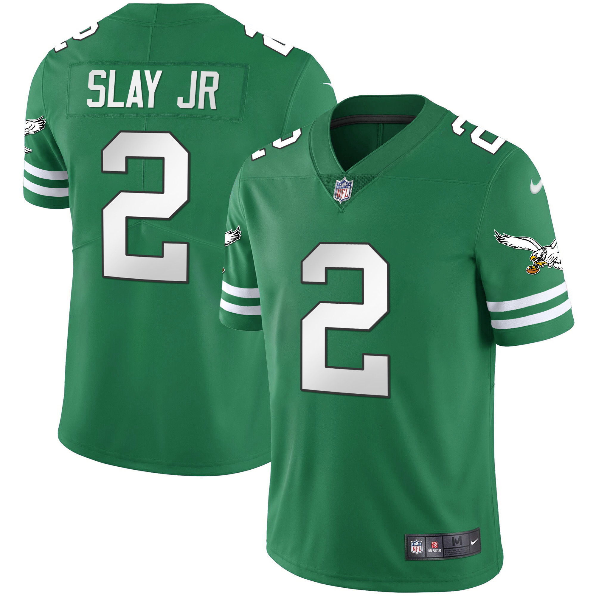 Darius Slay Jr. Men's Philadelphia Eagles Gold & Kelly Vapor V2 Kelly Green Jersey - All Stitched