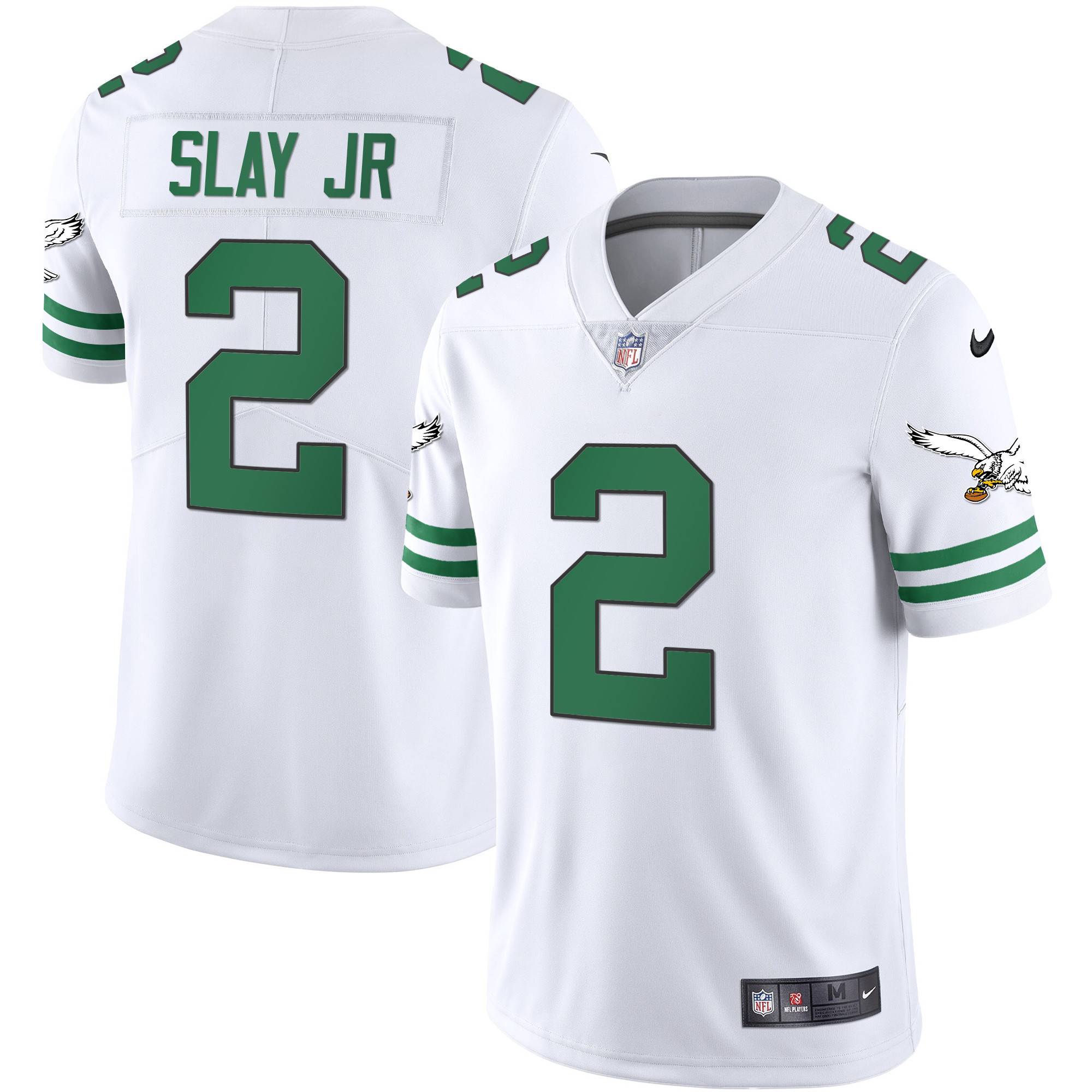 Darius Slay Jr. Men's Philadelphia Eagles Gold & Kelly Vapor V2 Kelly White Jersey - All Stitched