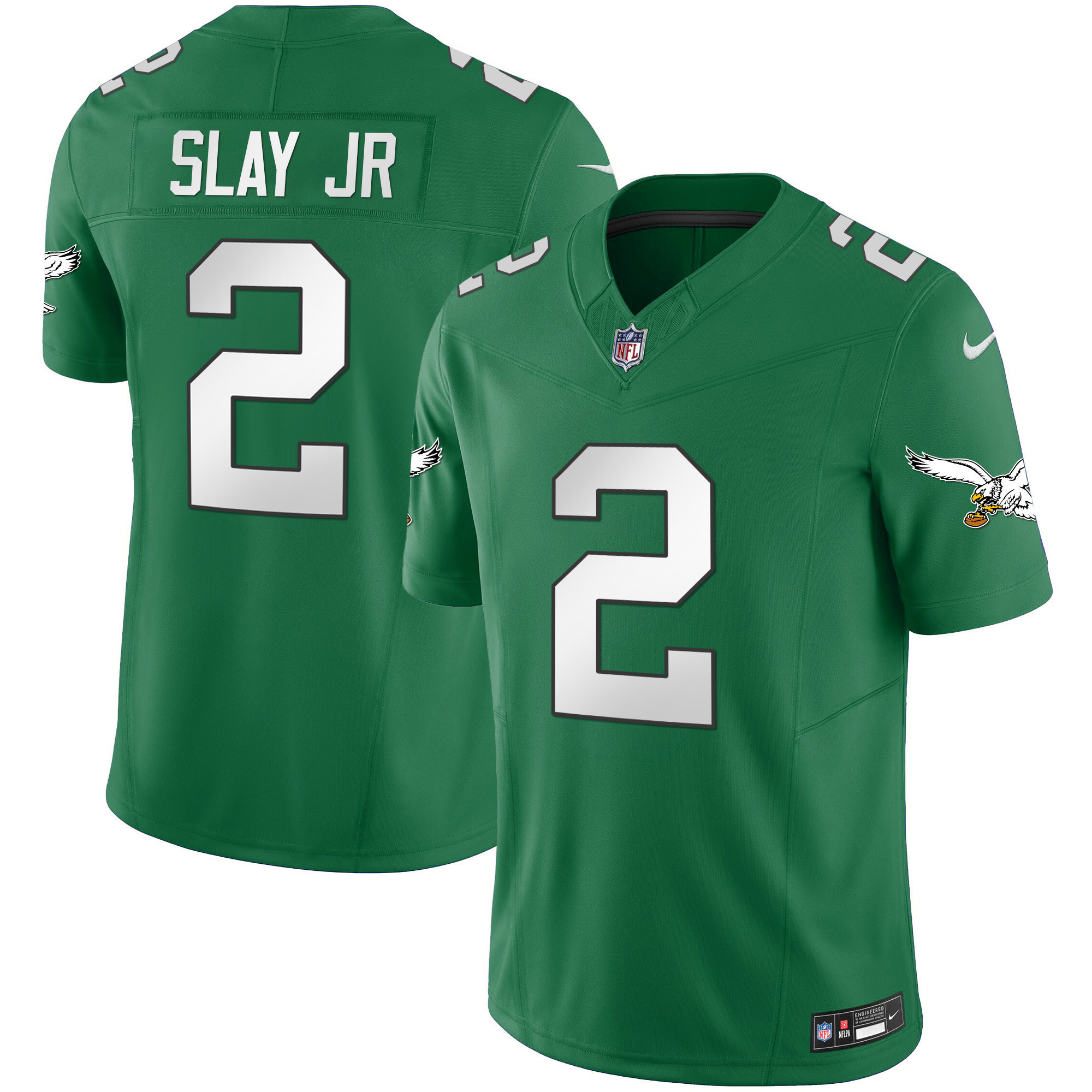 Darius Slay Jr. Men's Philadelphia Eagles Throwback Kelly Vapor Limited Kelly Green Jersey - All Stitched