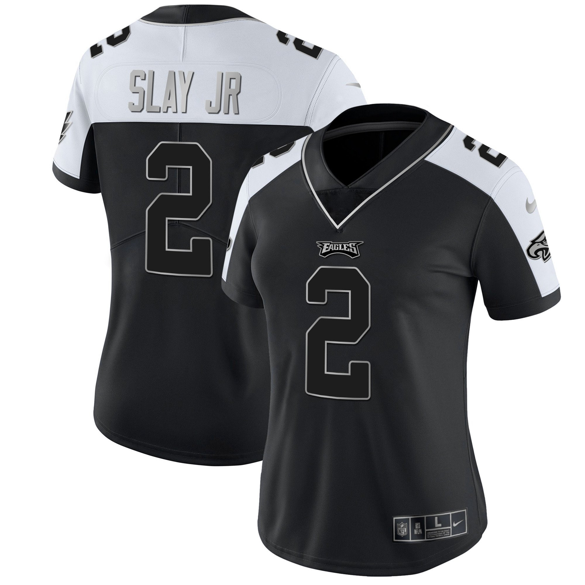 Darius Slay Jr. Women's Philadelphia Eagles Gold & Split Vapor Alternate Silver Jersey - All Stitched
