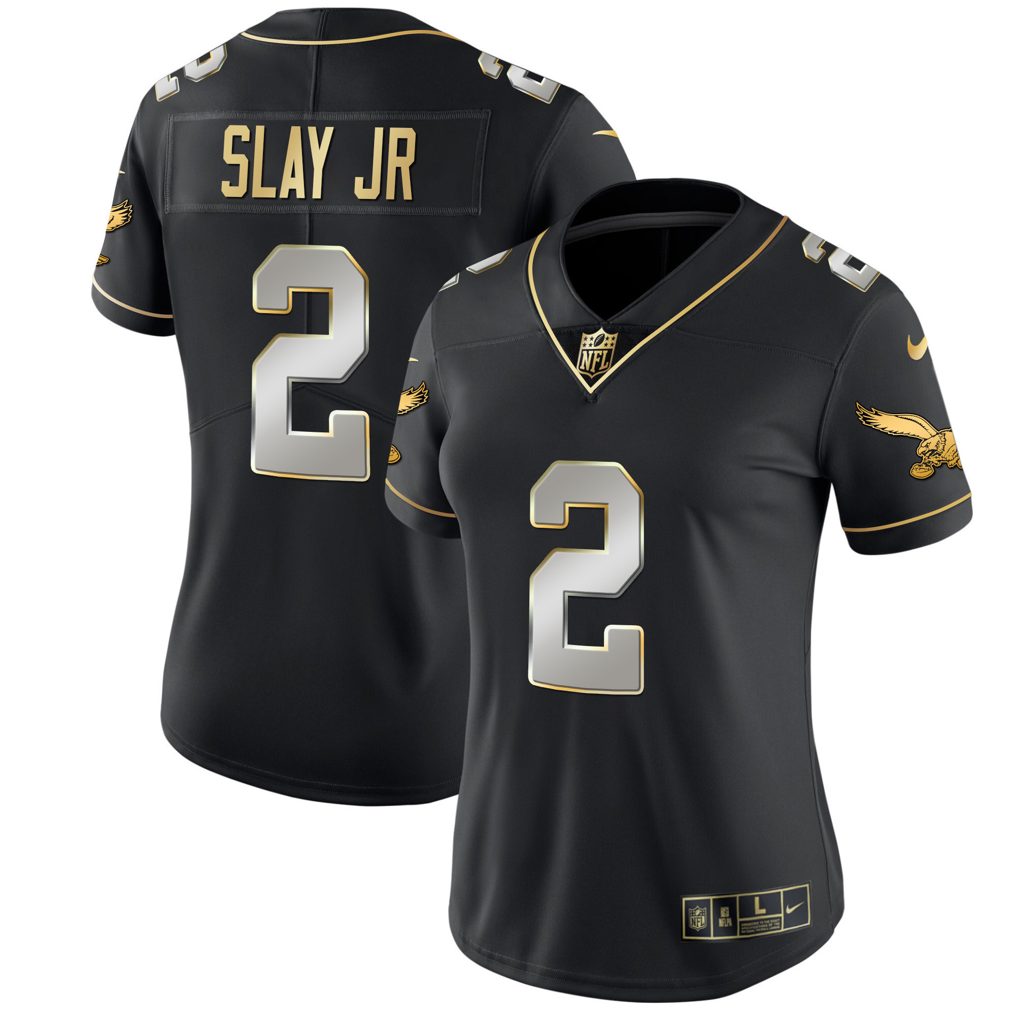 Darius Slay Jr. Women's Philadelphia Eagles Kelly Green Gold Black Limited Jersey - All Stitched