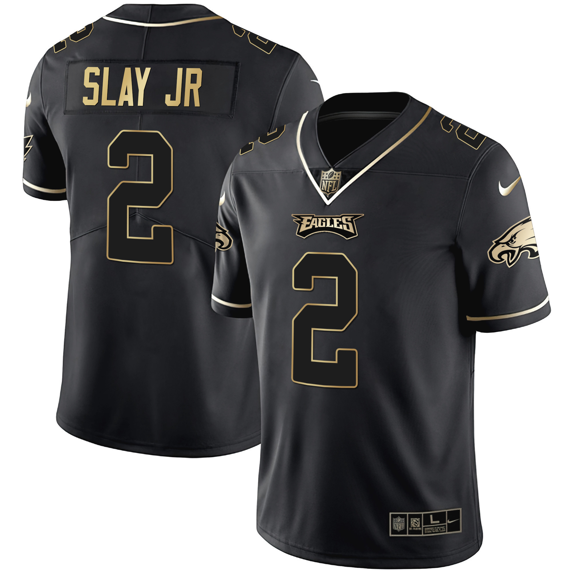 Darius Slay Jr. Youth's Philadelphia Eagles Gold & Split Vapor Black Gold Jersey - All Stitched