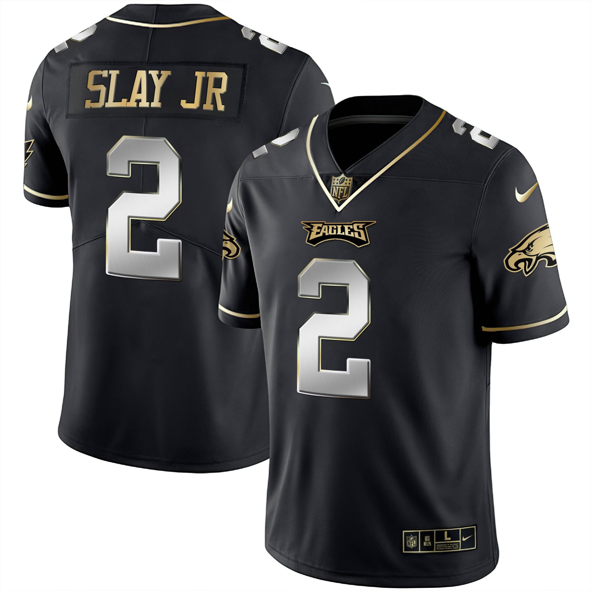 Darius Slay Jr. Youth's Philadelphia Eagles Gold & Split Vapor Black Limited Jersey - All Stitched