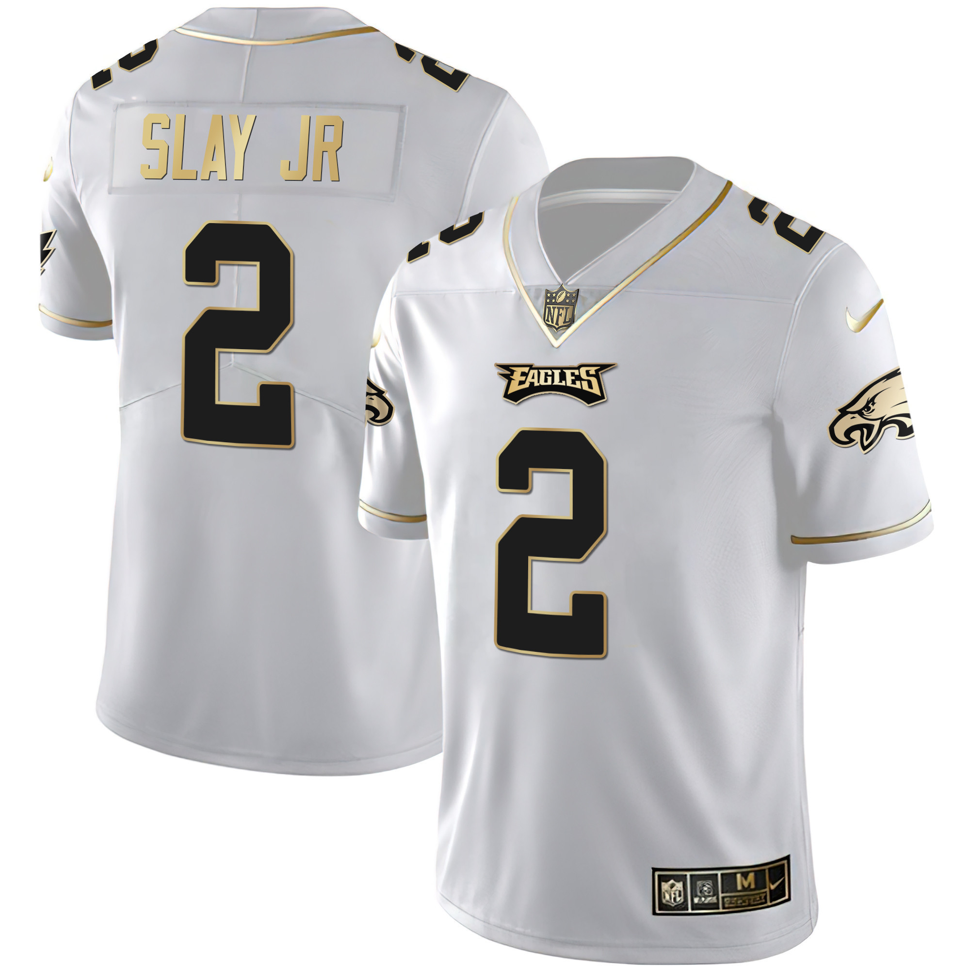 Darius Slay Jr. Youth's Philadelphia Eagles Gold & Split Vapor White Gold Jersey - All Stitched