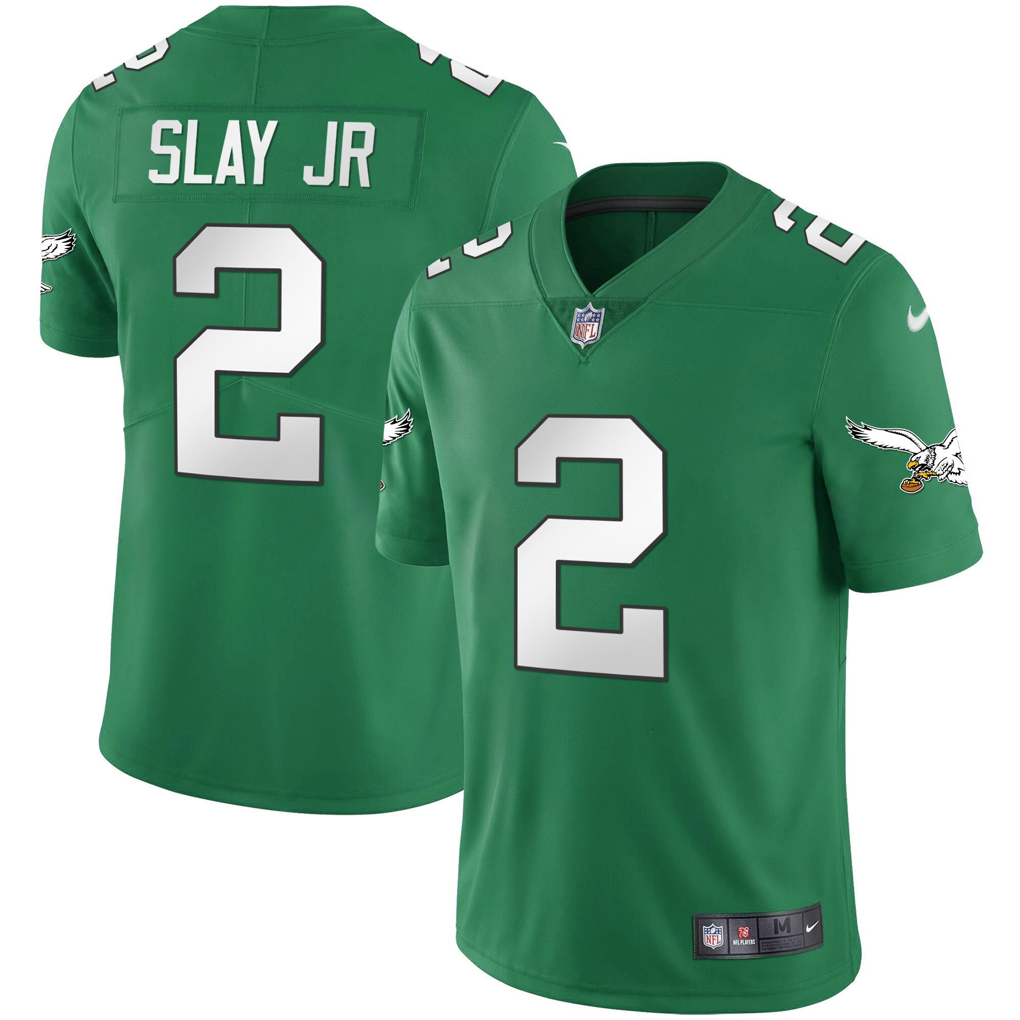 Darius Slay Jr. Youth's Philadelphia Eagles Kelly Green Gold Jersey - All Stitched
