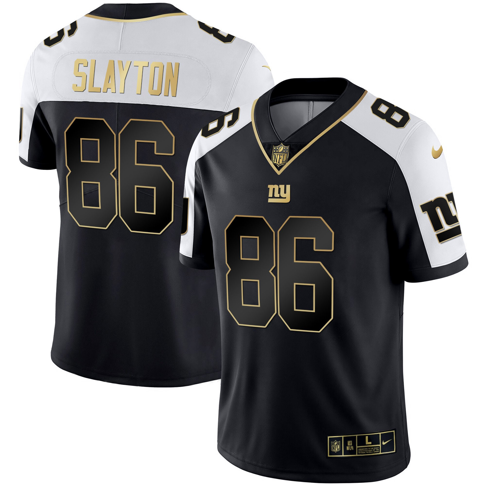 Darius Slayton Men's New York Giants Vapor Gold Alternate Jersey - All Stitched 