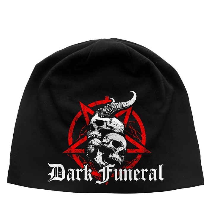 DARK FUNERAL - 'Skulls & Pentagram' Beanie Hat