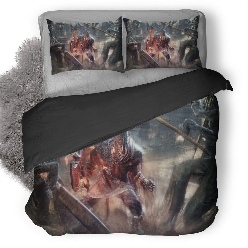 Dark Souls 3D Customized Duvet Cover Bedding Set
