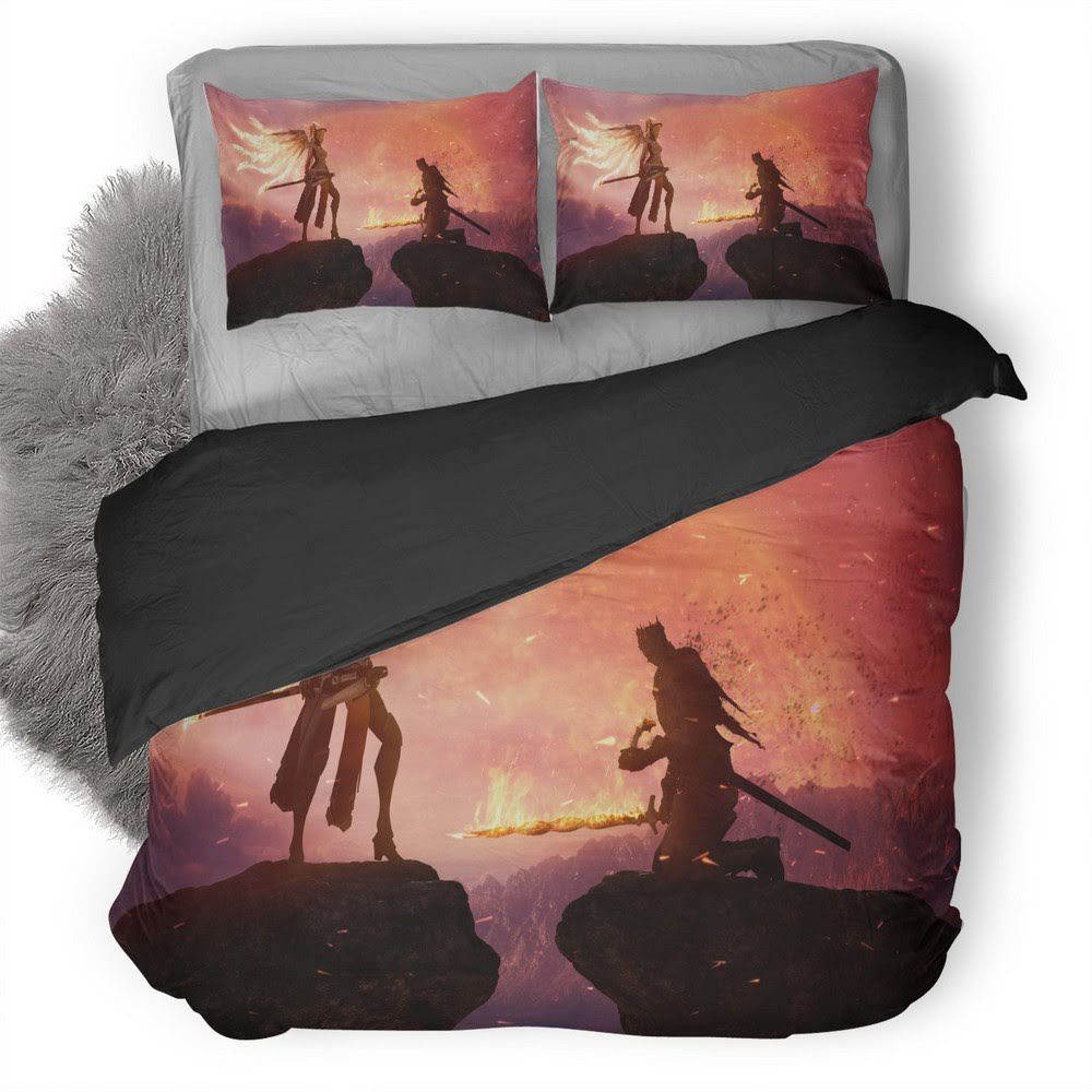Dark Souls And Overwatch 3D Customized Duvet Cover Bedding Set