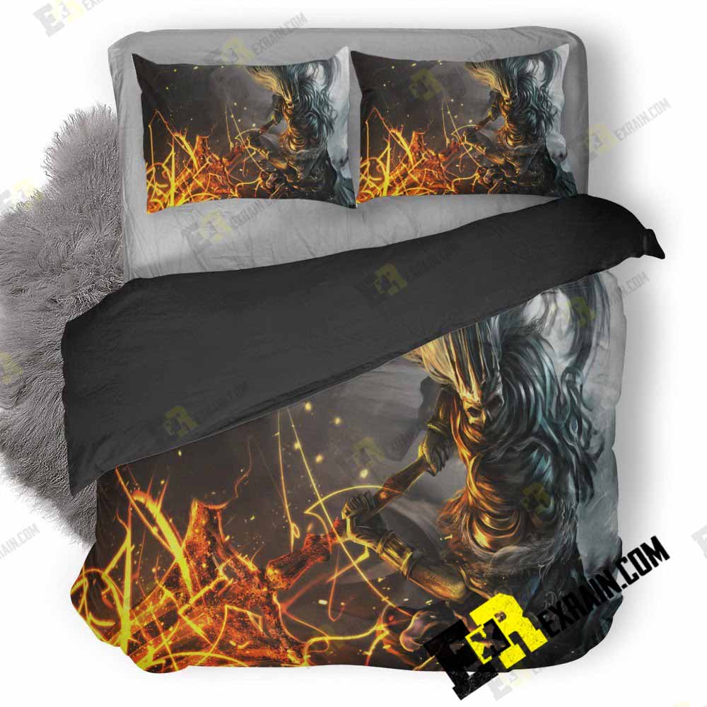 Dark Souls Artwork Po 3D Customized Duvet Cover Bedding Set