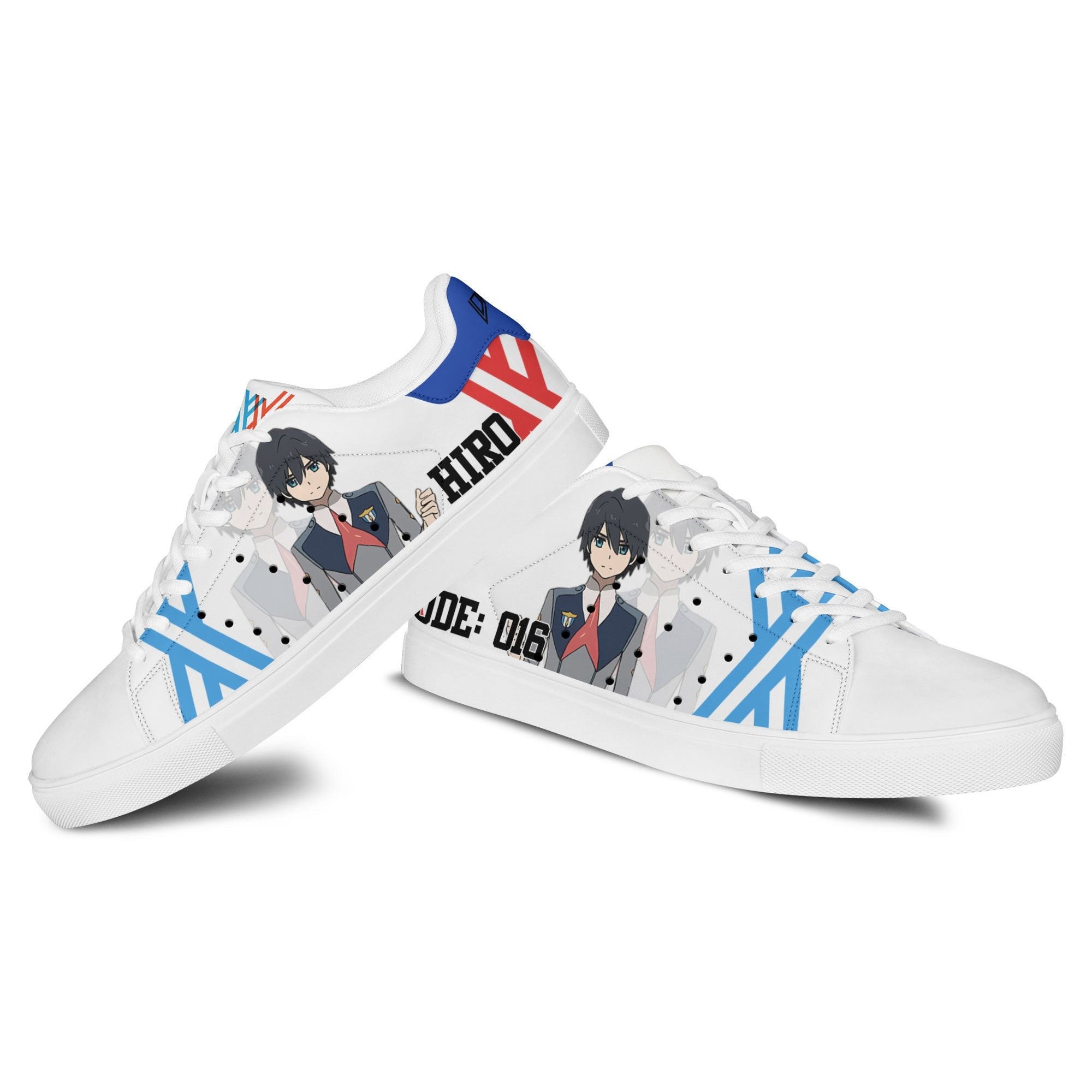 Darling in the Franxx Hiro Code:016 Skate Sneakers Custom Anime Shoes