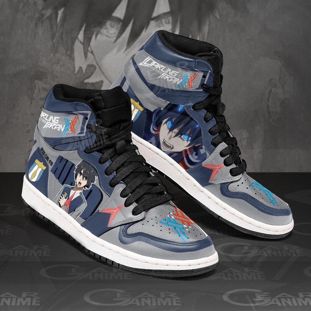 Darling in the Franxx Hiro JD1s Sneakers Code 016 Shoes, Air Jordan Hightop