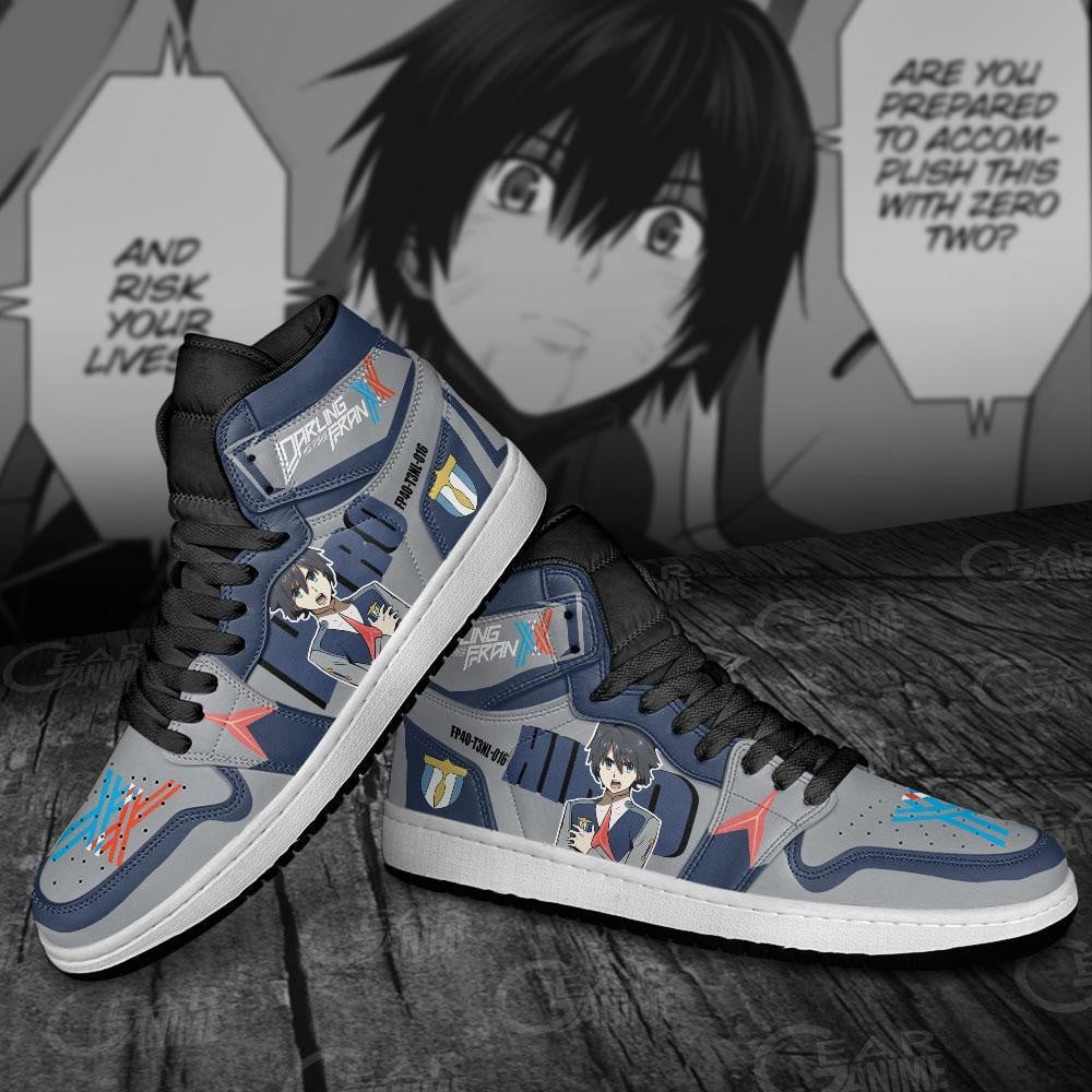Darling in the Franxx Hiro JD1s Sneakers Code 016 Shoes, Air Jordan Hightop
