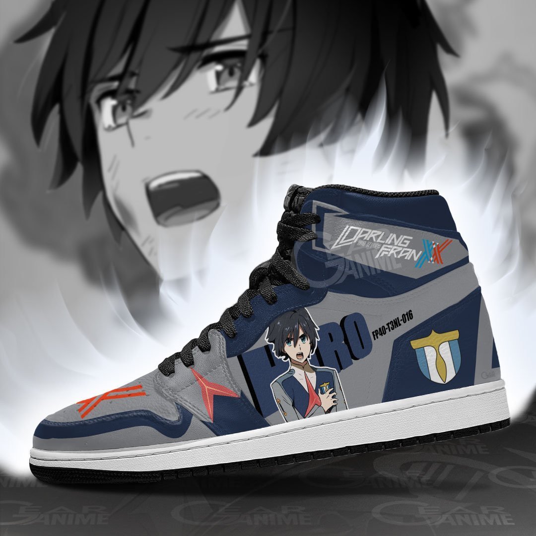 Darling in the Franxx Hiro JD1s Sneakers Code 016 Shoes, Air Jordan Hightop