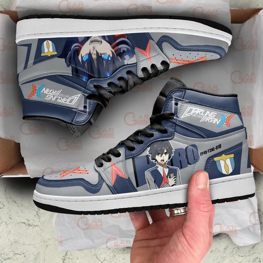 Darling in the Franxx Hiro JD1s Sneakers Code 016 Shoes, Air Jordan Hightop